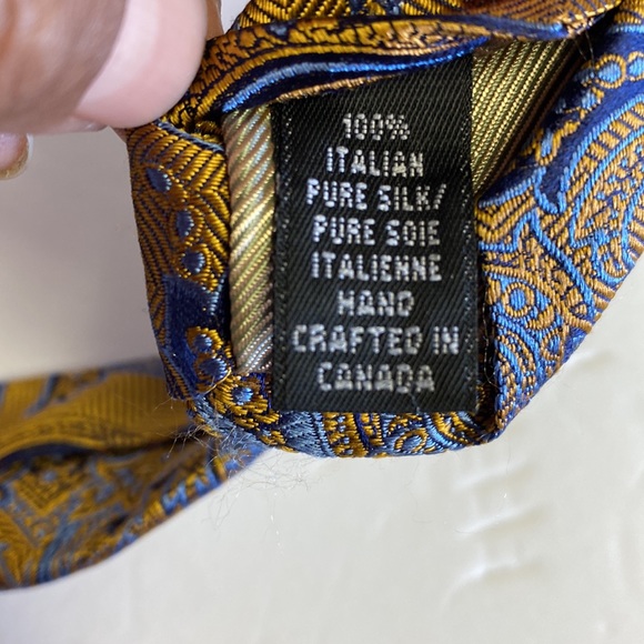Men paisley silk tie - Picture 4 of 5